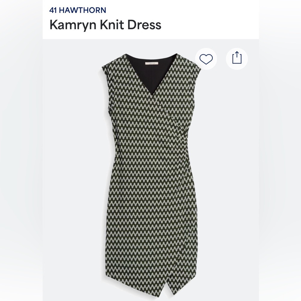41 Hawthorn Kamryn Black and White Knit Dress